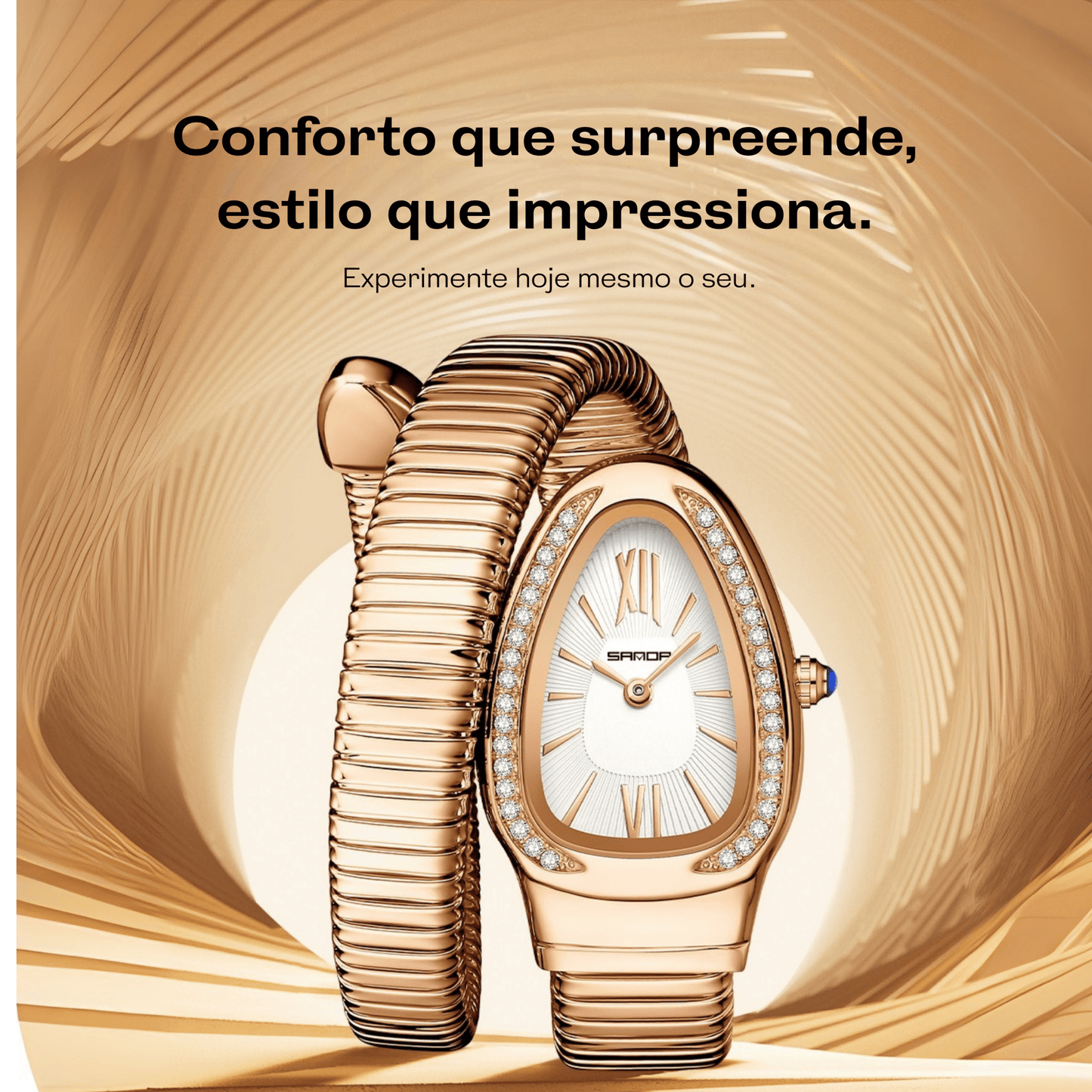 Relógio Serpente Avelle – Elegância Atemporal