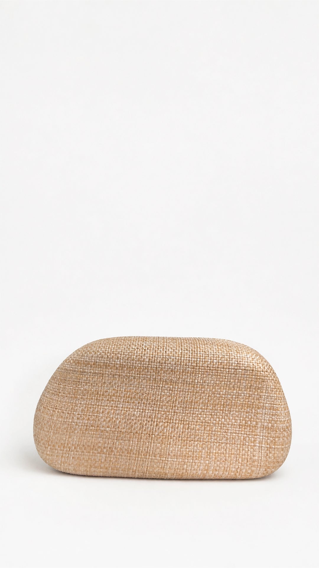 Bolsa Clutch Lua Avelle Bege com Alça Dourada